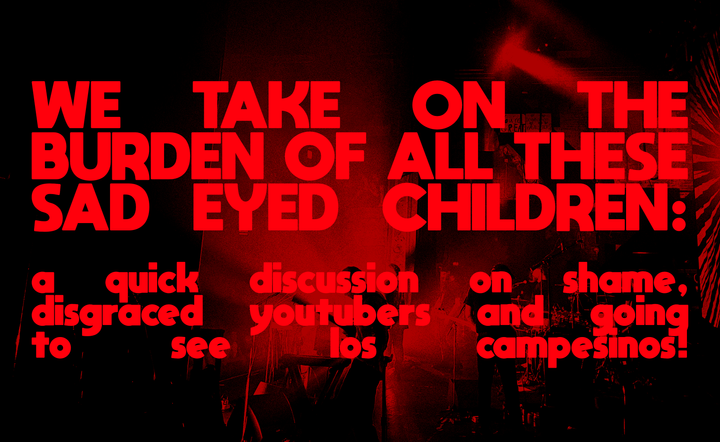 we take on the burden of all these sad eyed children